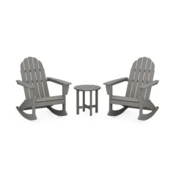 POLYWOOD Vineyard 3-Piece Adirondack Rocking Chair Set