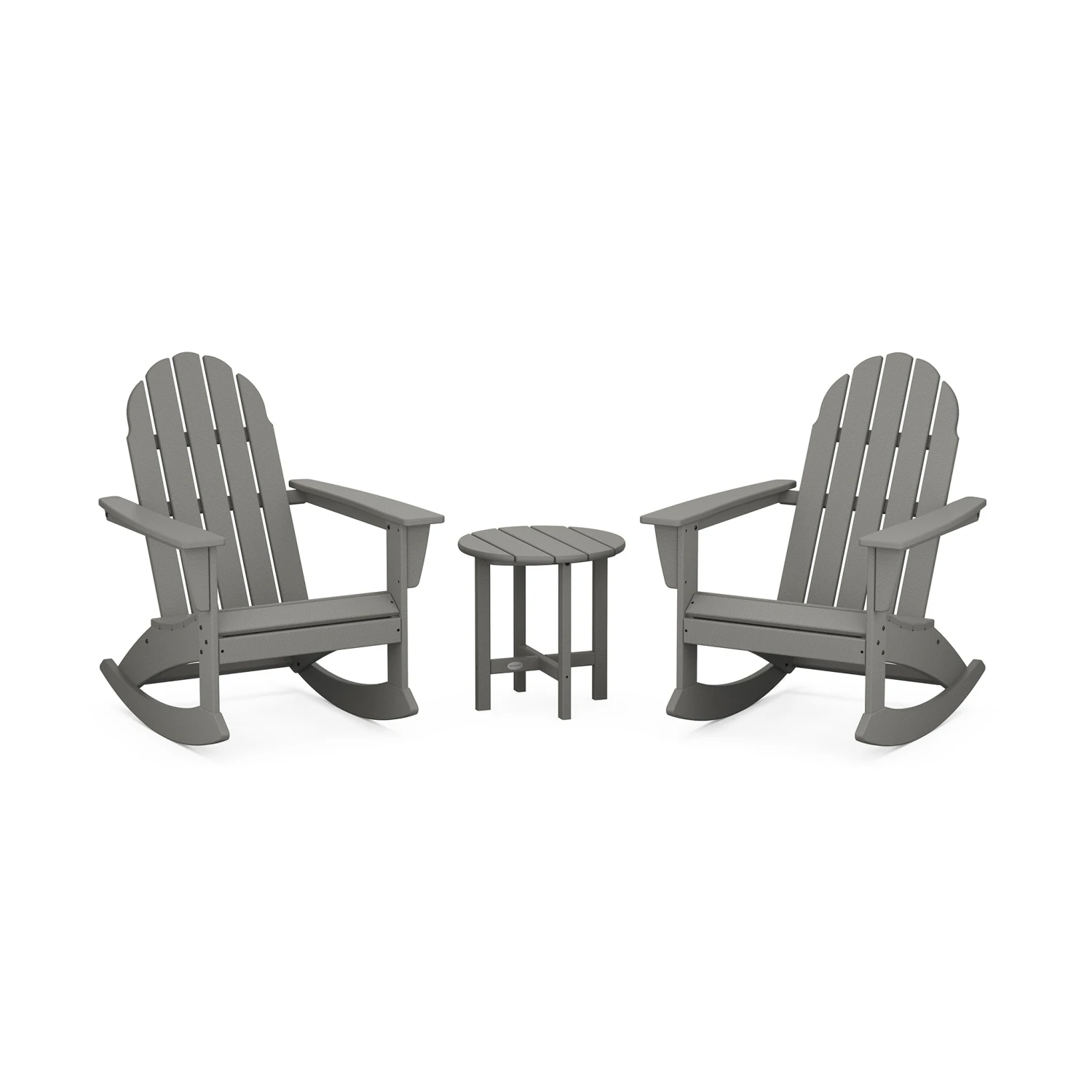 POLYWOOD Vineyard 3-Piece Adirondack Rocking Chair Set 3 POLYWOOD Vineyard 3-Piece Adirondack Rocking Chair Set