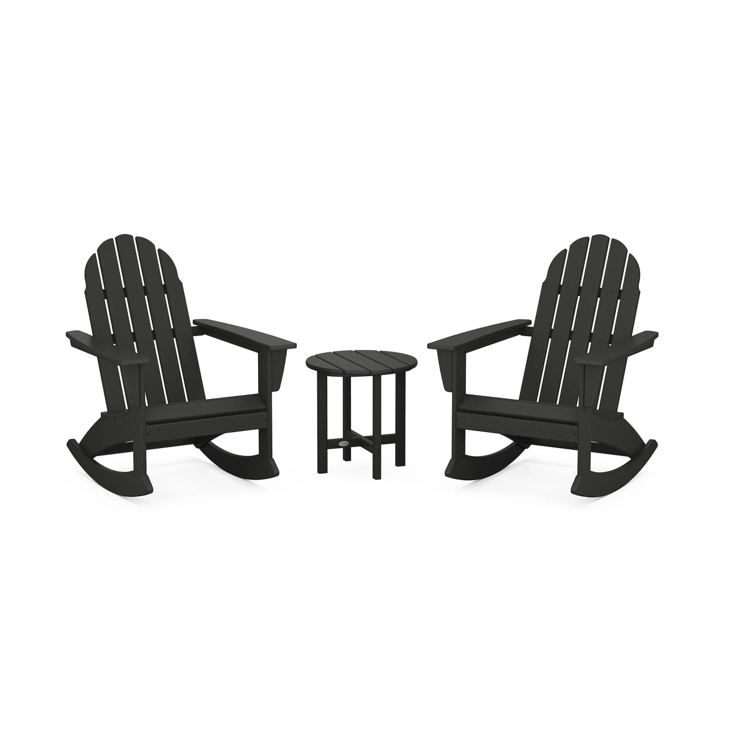 POLYWOOD Vineyard 3-Piece Adirondack Rocking Chair Set 5 POLYWOOD Vineyard 3-Piece Adirondack Rocking Chair Set - Image 3