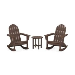 POLYWOOD Vineyard 3-Piece Adirondack Rocking Chair Set 13 POLYWOOD Vineyard 3-Piece Adirondack Rocking Chair Set -VERMONT WOODS Vineyard 3 Piece Adirondack Rocking Chair Set PWS408 1 MA Mahogany