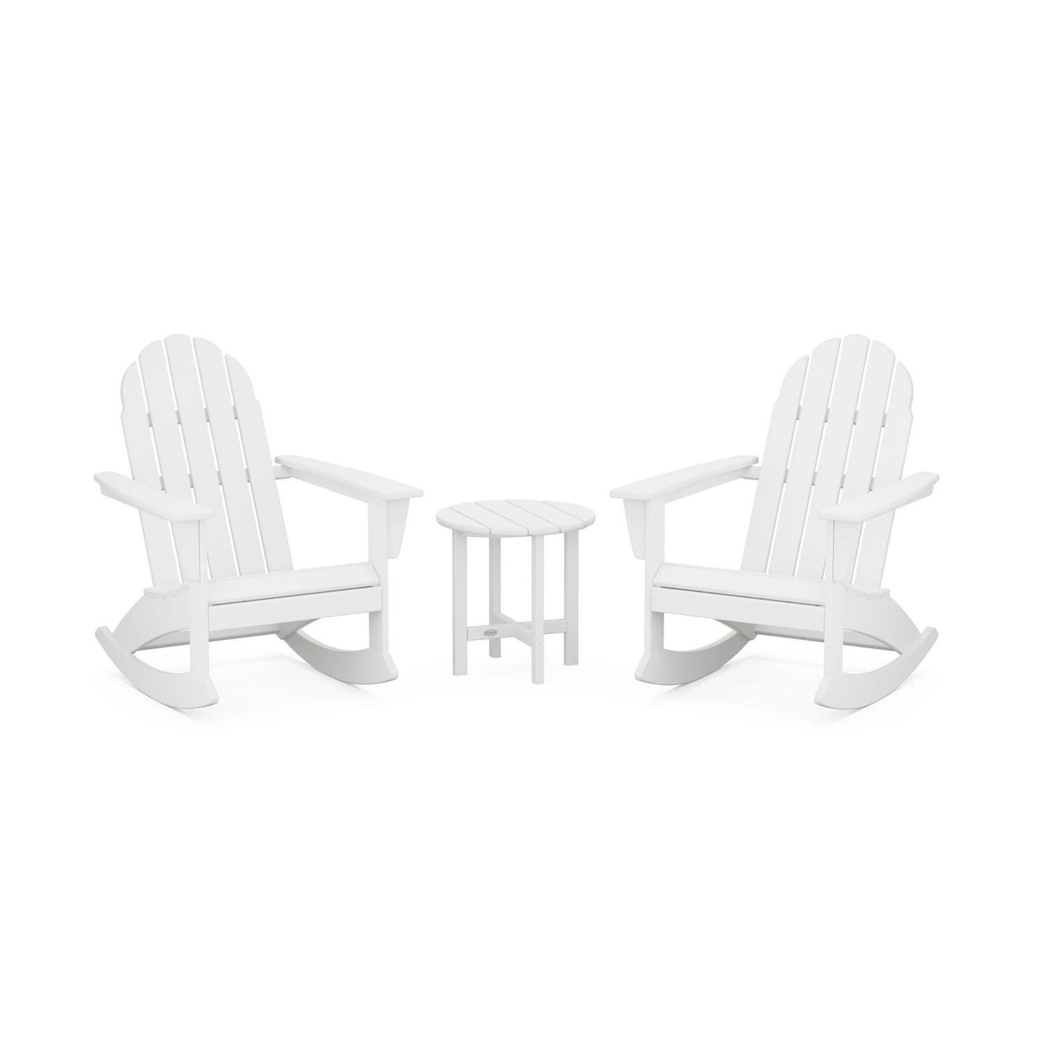 POLYWOOD Vineyard 3-Piece Adirondack Rocking Chair Set 9 POLYWOOD Vineyard 3-Piece Adirondack Rocking Chair Set - Image 7