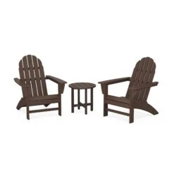 POLYWOOD Vineyard 3-Piece Adirondack Set 16 POLYWOOD Vineyard 3-Piece Adirondack Set -VERMONT WOODS Vineyard 3 Piece Adirondack Set PWS399 1 MA Mahogany