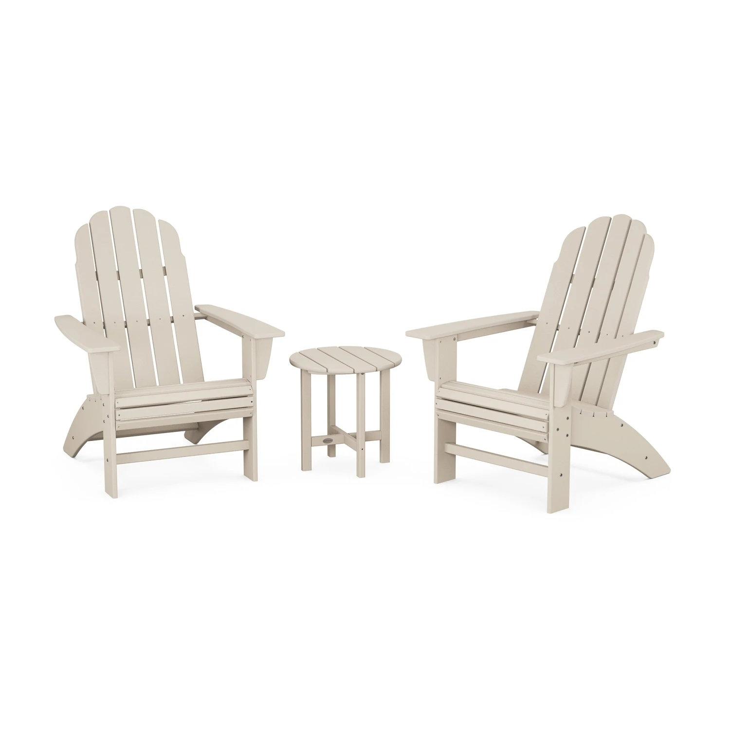 POLYWOOD Vineyard 3-Piece Curveback Adirondack Set 8 POLYWOOD Vineyard 3-Piece Curveback Adirondack Set - Image 6
