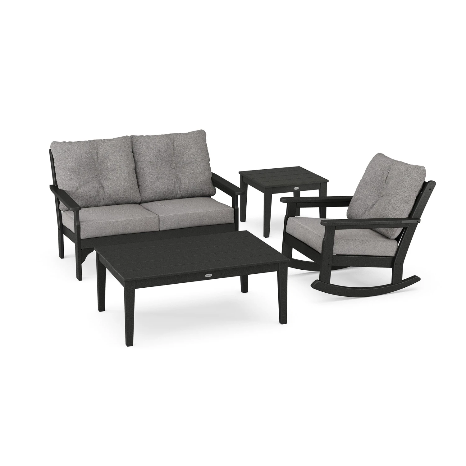 POLYWOOD Vineyard 4-Piece Deep Seating Rocker Set 3 POLYWOOD Vineyard 4-Piece Deep Seating Rocker Set