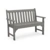 POLYWOOD Vineyard 48-Inch Outdoor Garden Bench -VERMONT WOODS Vineyard 48 Inch Garden Bench