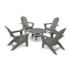 POLYWOOD Vineyard 5-Piece Oversized Adirondack Set 1 POLYWOOD Vineyard 5-Piece Oversized Adirondack Set -VERMONT WOODS Vineyard 5 Piece Oversized Adirondack Set