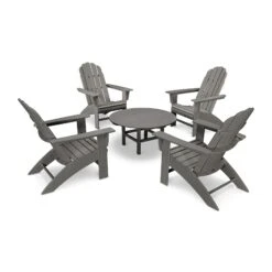 POLYWOOD Vineyard 5-Piece Oversized Adirondack Set