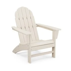 POLYWOOD Vineyard Adirondack Chair - Durable All-Weather Seating -VERMONT WOODS Vineyard Adirondack Chair AD400SA Sand