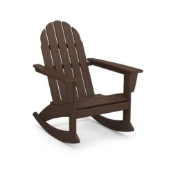 POLYWOOD Vineyard Adirondack Rocking Chair -VERMONT WOODS Vineyard Adirondack Rocking Chair ADR400MA Mahogany