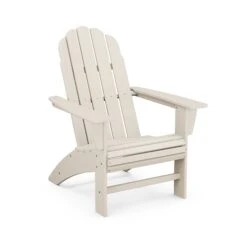POLYWOOD Vineyard Curveback Adirondack Chair -VERMONT WOODS Vineyard Curveback Adirondack Chair AD600SA Sand