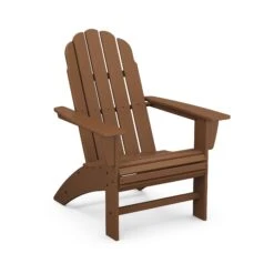 POLYWOOD Vineyard Curveback Adirondack Chair -VERMONT WOODS Vineyard Curveback Adirondack Chair AD600TE Teak
