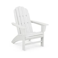 POLYWOOD Vineyard Curveback Adirondack Chair -VERMONT WOODS Vineyard Curveback Adirondack Chair AD600WH White