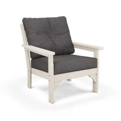 POLYWOOD Vineyard Deep Seating Chair -VERMONT WOODS Vineyard Deep Seating Chair GN23SA 145986 Sand Ash Charcoal