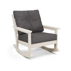 POLYWOOD Vineyard Deep Seating Rocking Chair 16 POLYWOOD Vineyard Deep Seating Rocking Chair -VERMONT WOODS Vineyard Deep Seating Rocking Chair GNR23SA 145986 Sand Ash Charcoal