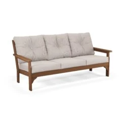 POLYWOOD Vineyard Deep Seating Sofa - All-Weather Outdoor Comfort 12 POLYWOOD Vineyard Deep Seating Sofa - All-Weather Outdoor Comfort -VERMONT WOODS Vineyard Deep Seating Sofa GN69TE 145999 Teak Dune Burlap