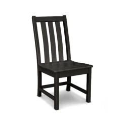 POLYWOOD Vineyard Dining Side Chair 13 POLYWOOD Vineyard Dining Side Chair -VERMONT WOODS Vineyard Dining Side Chair VND130BL Black