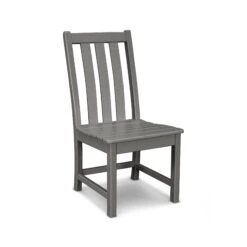 POLYWOOD Vineyard Dining Side Chair 12 POLYWOOD Vineyard Dining Side Chair -VERMONT WOODS Vineyard Dining Side Chair VND130GY Slate Grey