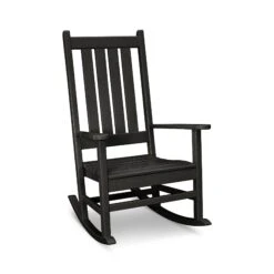 POLYWOOD Vineyard Porch Rocking Chair 13 POLYWOOD Vineyard Porch Rocking Chair -VERMONT WOODS Vineyard Porch Rocking Chair R140BL Black