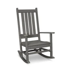 POLYWOOD Vineyard Porch Rocking Chair 12 POLYWOOD Vineyard Porch Rocking Chair -VERMONT WOODS Vineyard Porch Rocking Chair R140GY Slate Grey