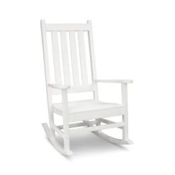 POLYWOOD Vineyard Porch Rocking Chair 17 POLYWOOD Vineyard Porch Rocking Chair -VERMONT WOODS Vineyard Porch Rocking Chair R140WH White