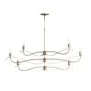 Hubbardton Forge Willow 6-Light Small Chandelier -VERMONT WOODS Williow 6 Light Small Chandelier